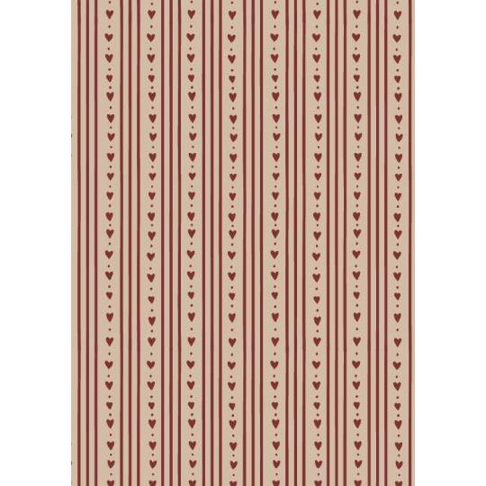 Ib Laursen Geschenkpapier Herzen & Streifen