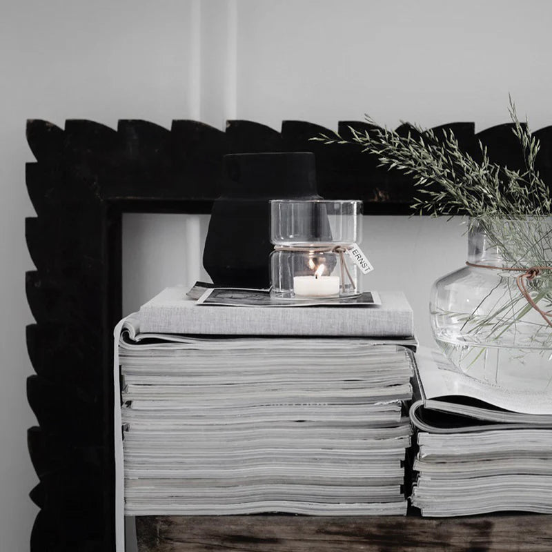 ERNST Teelichthalter mit Lederband