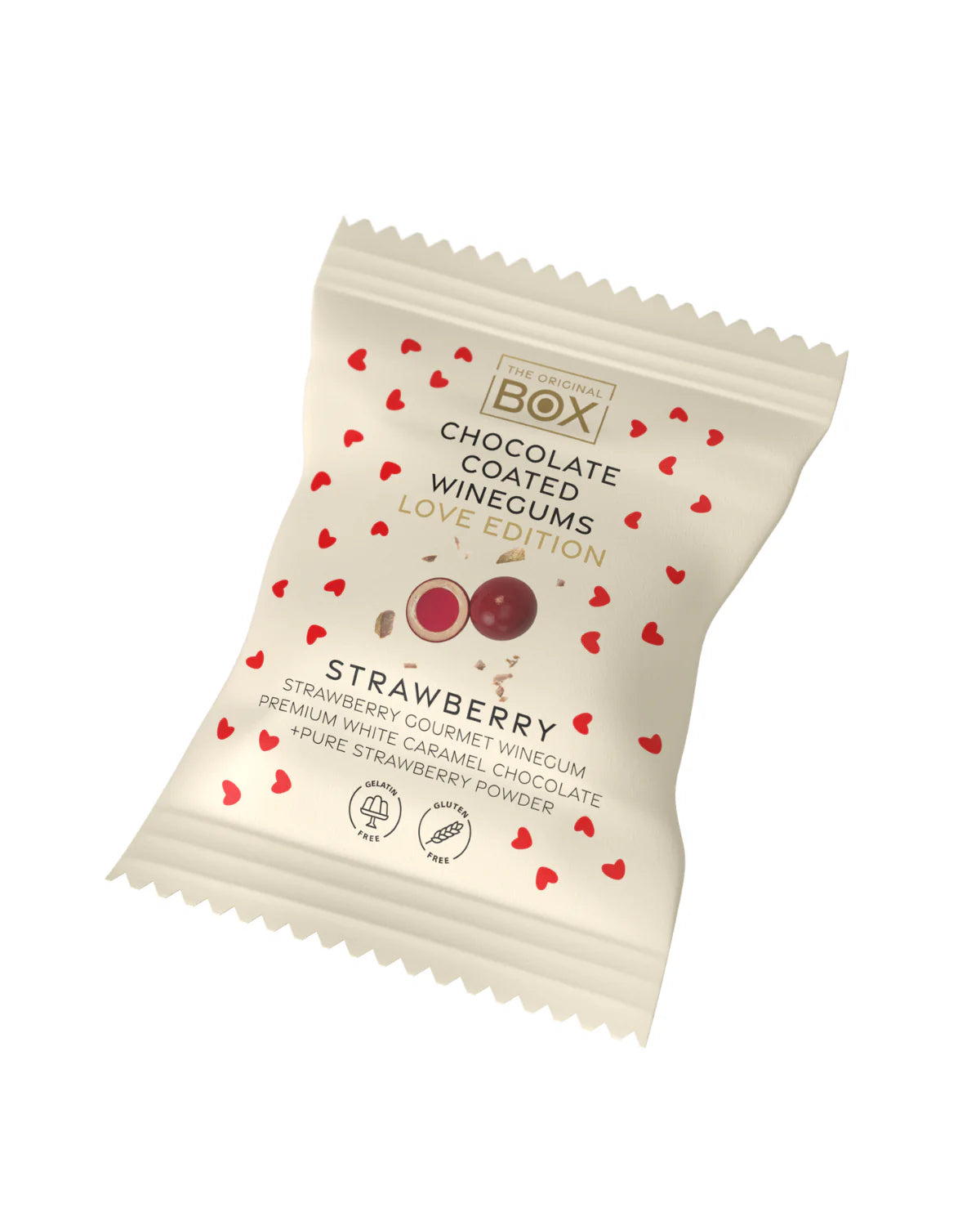 Box The Original - Erdbeer-Fruchtgummi mit Schokolade - Love Edition Two Pack