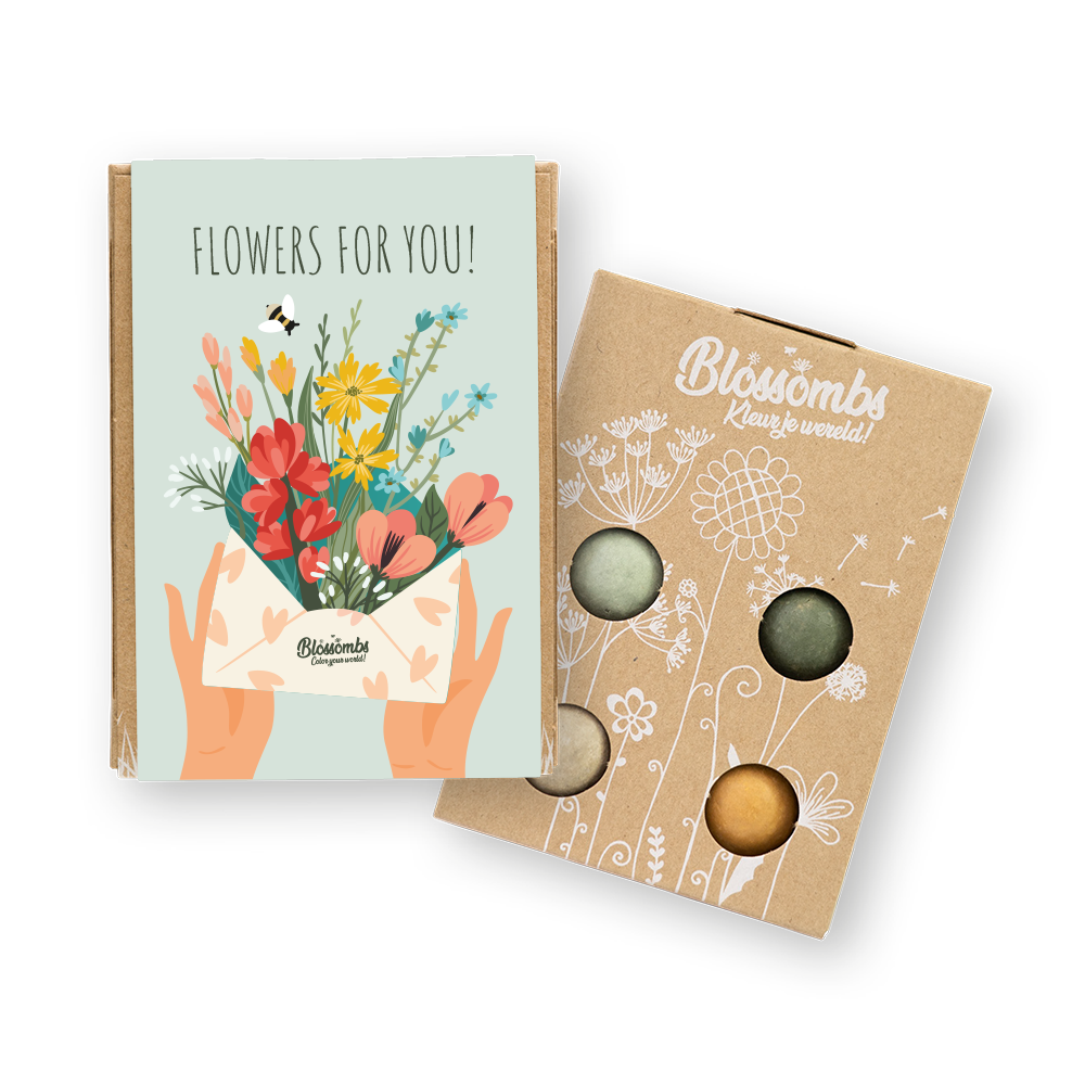 Blossombs Geschenkbox Mini "Blumen für dich"