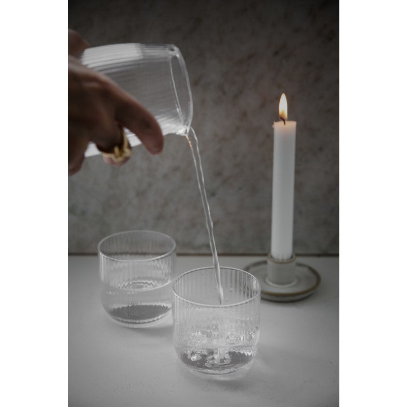 ERNST Trinkglas 25cl geriffelt 2er Set