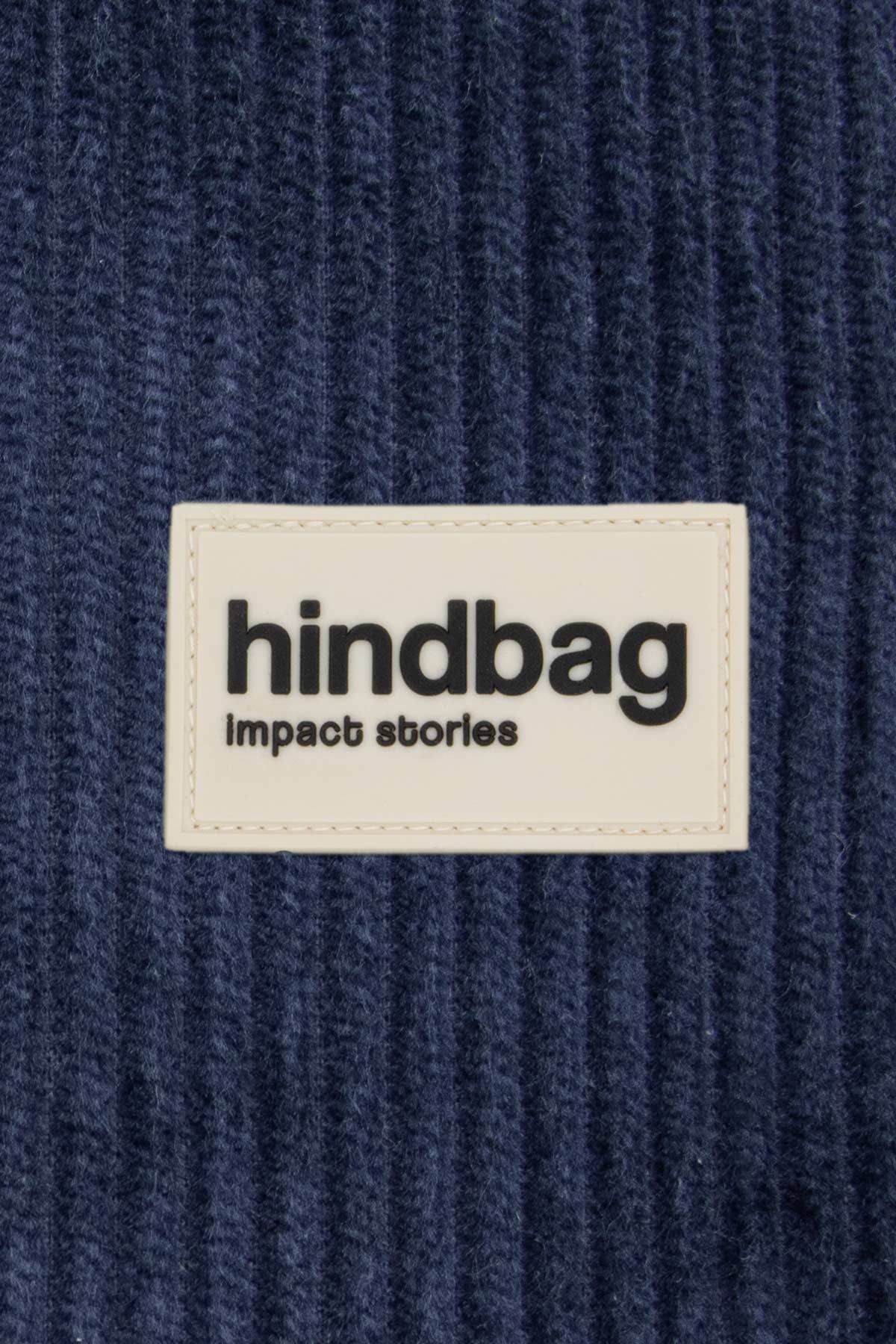 Hindbag Schlüsselanhänger - Samt Marine