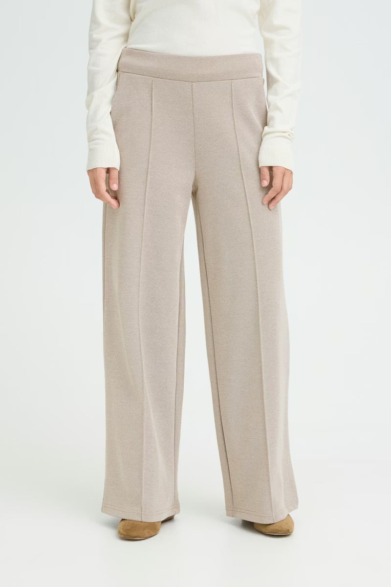 ICHI Hose Kate Pique weit - Sepia Tint