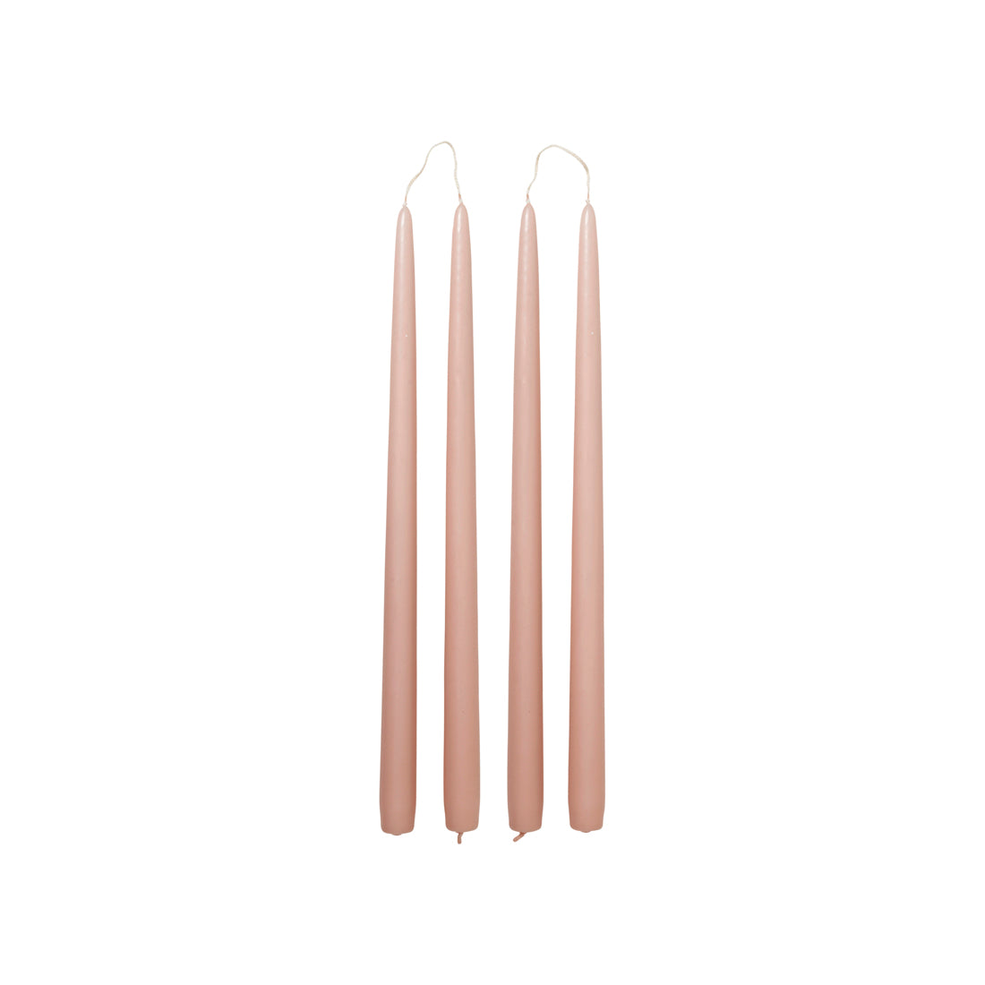 Broste Copenhagen Kerze 4er Set, Smooth, Peach Pink