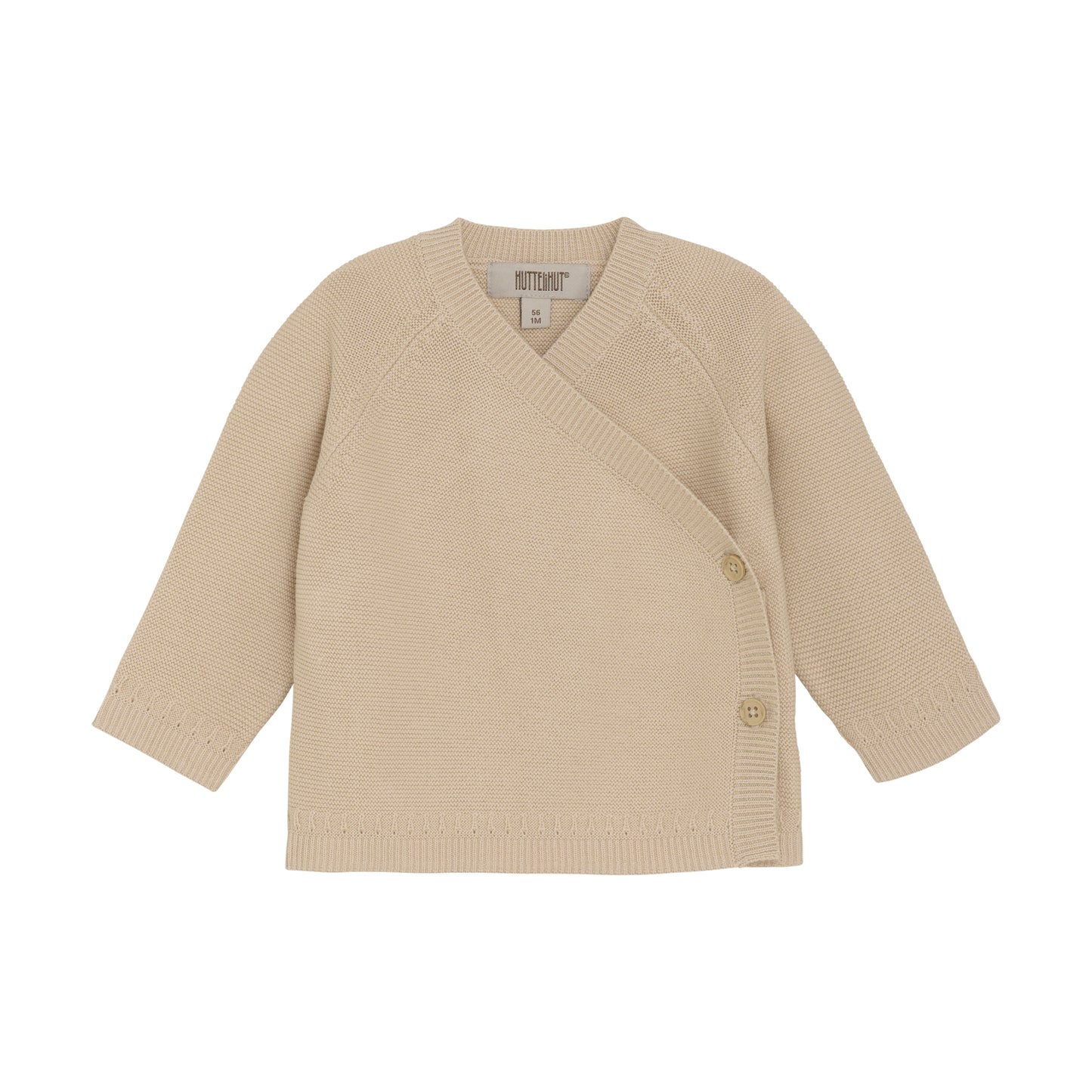 Huttelihut Strickjacke / Wickeljacke - Cement