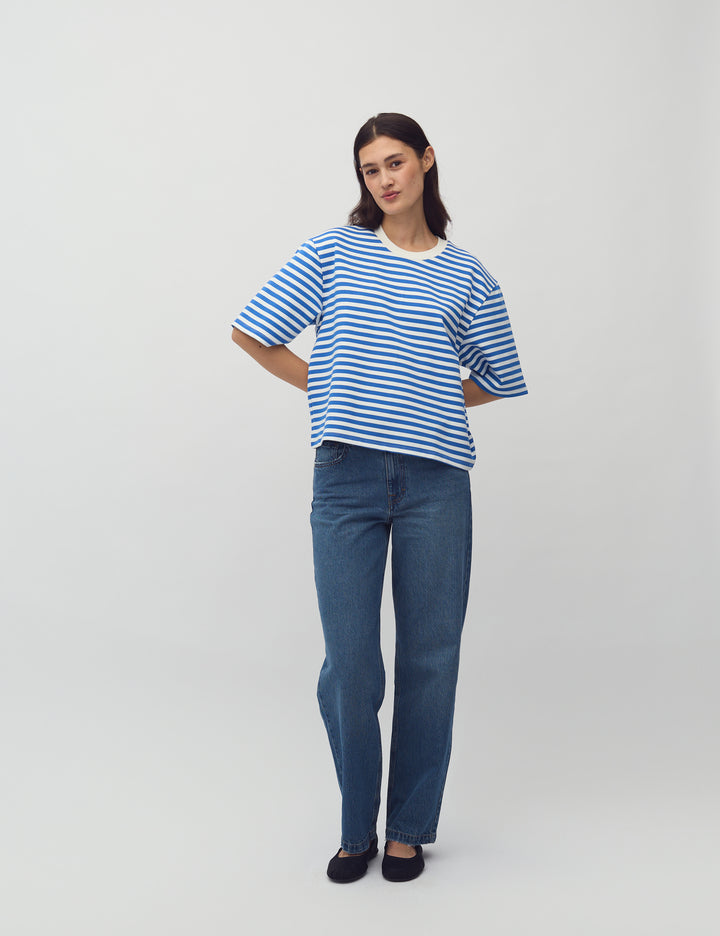 mbym Emrys T-Shirt - Sapphire Stripe