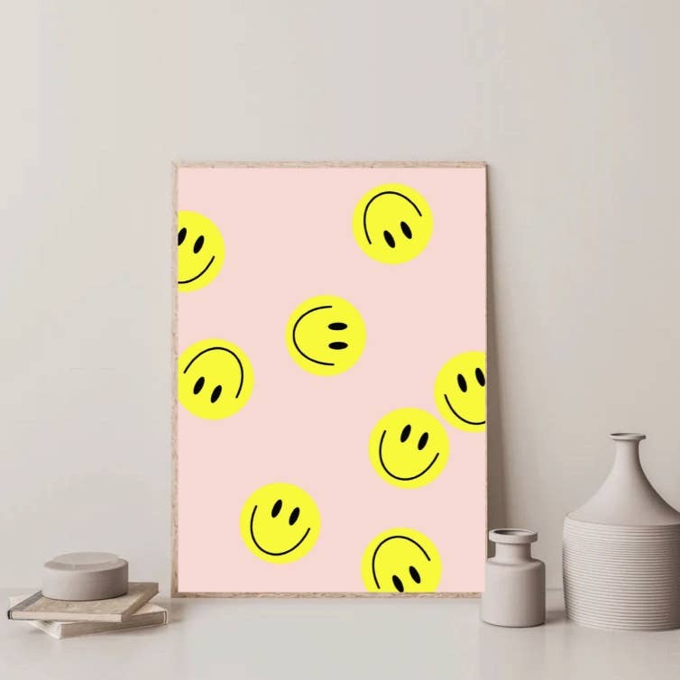 Poster A4 „Flying Smiley „