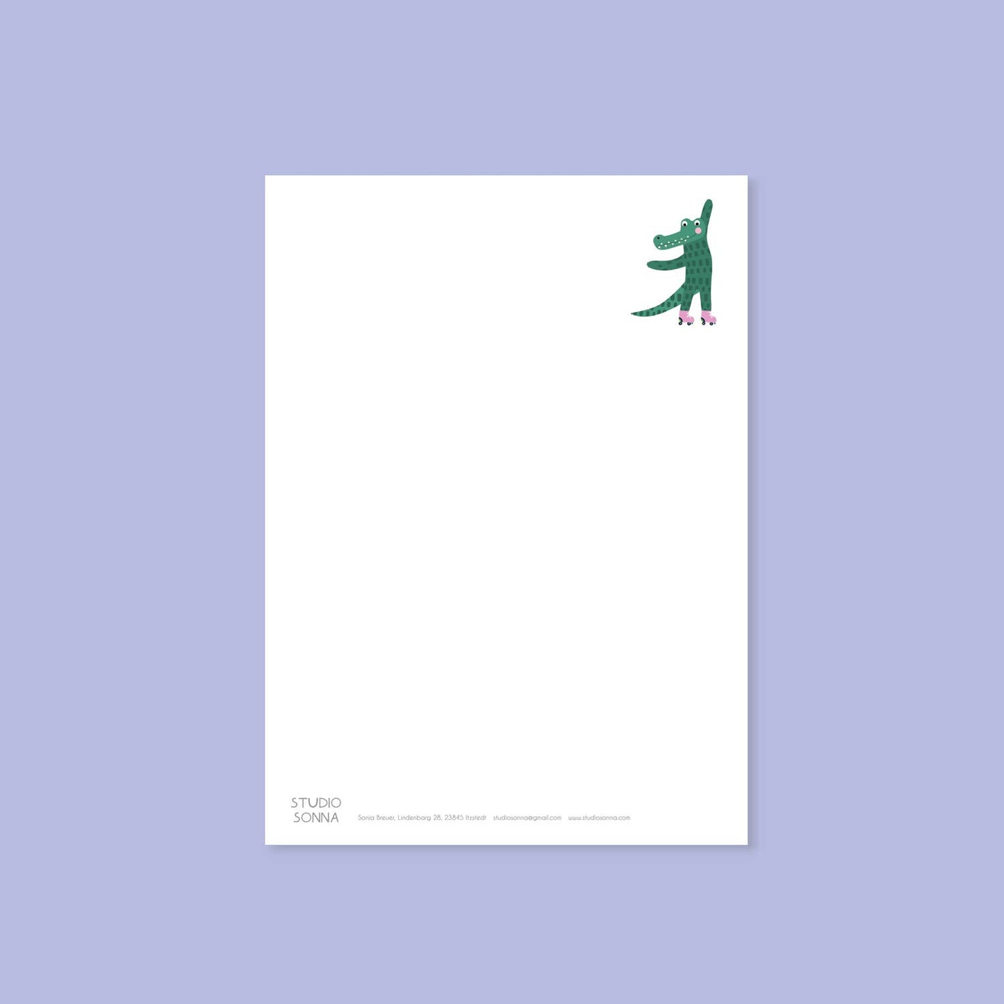 Postkarte HURRA SCHULKIND Krokodil