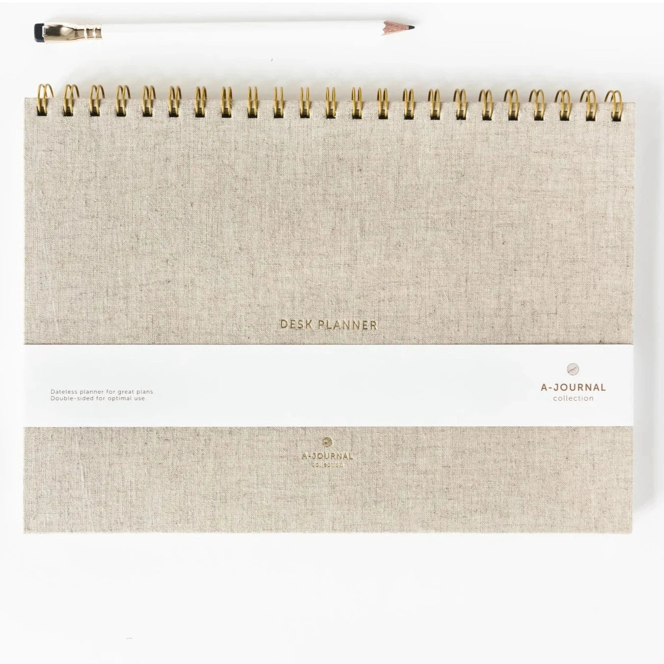 A-Journal Desk Planner - Linen