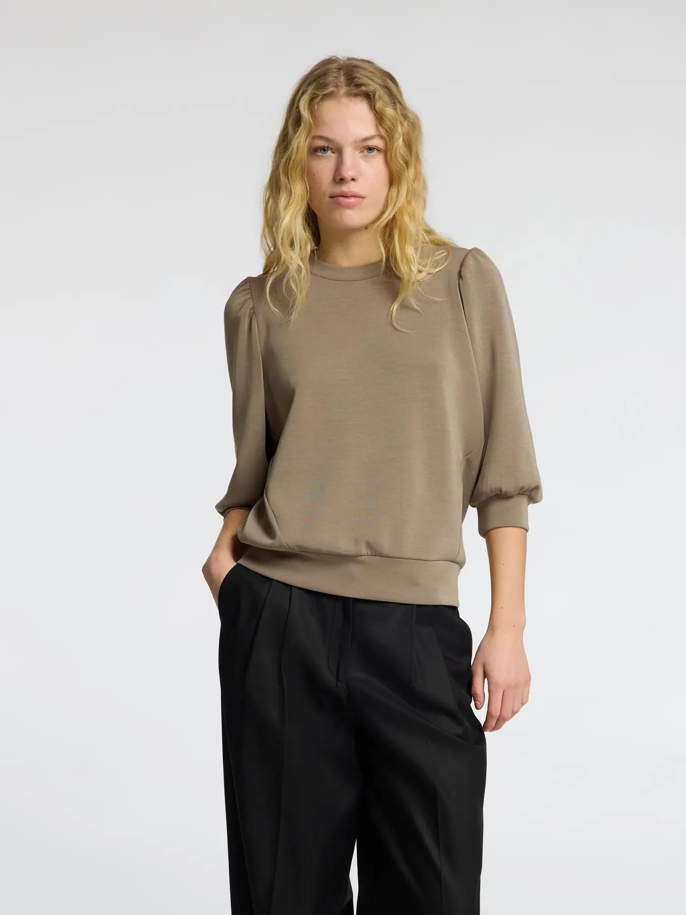 Selected Femme Tenny Sweat Top - Vetiver