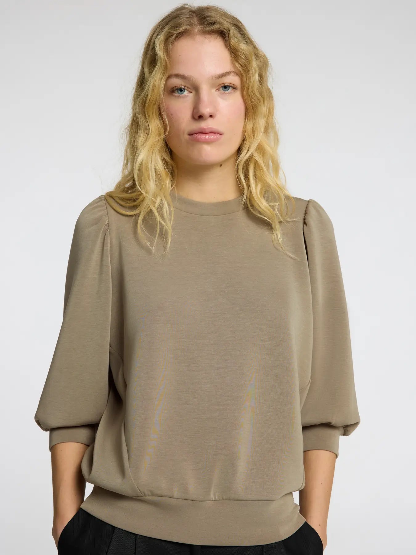 Selected Femme Tenny Sweat Top - Vetiver