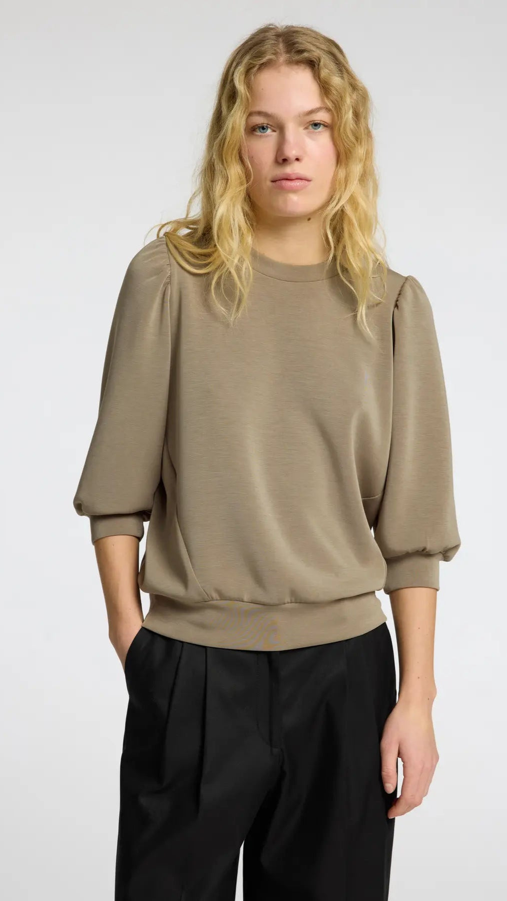 Selected Femme Tenny Sweat Top - Vetiver