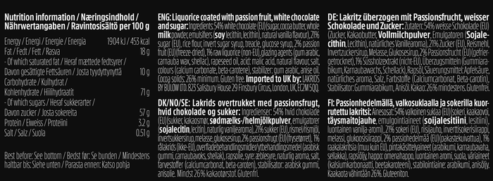 Lakrids by Bülow 125g - B Passionsfrucht