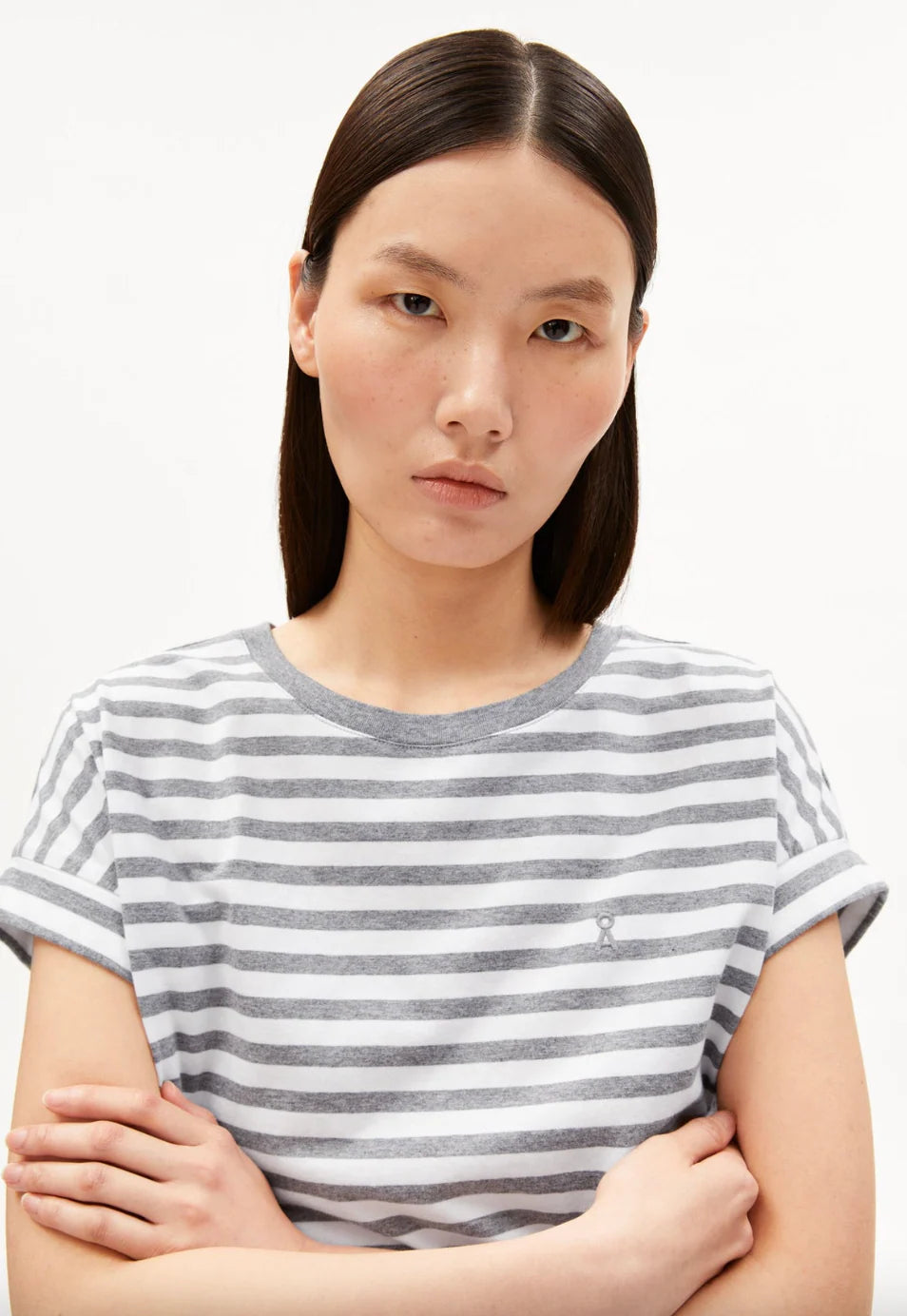 Armedangels Idaara T-Shirt - Silver Grey Melange