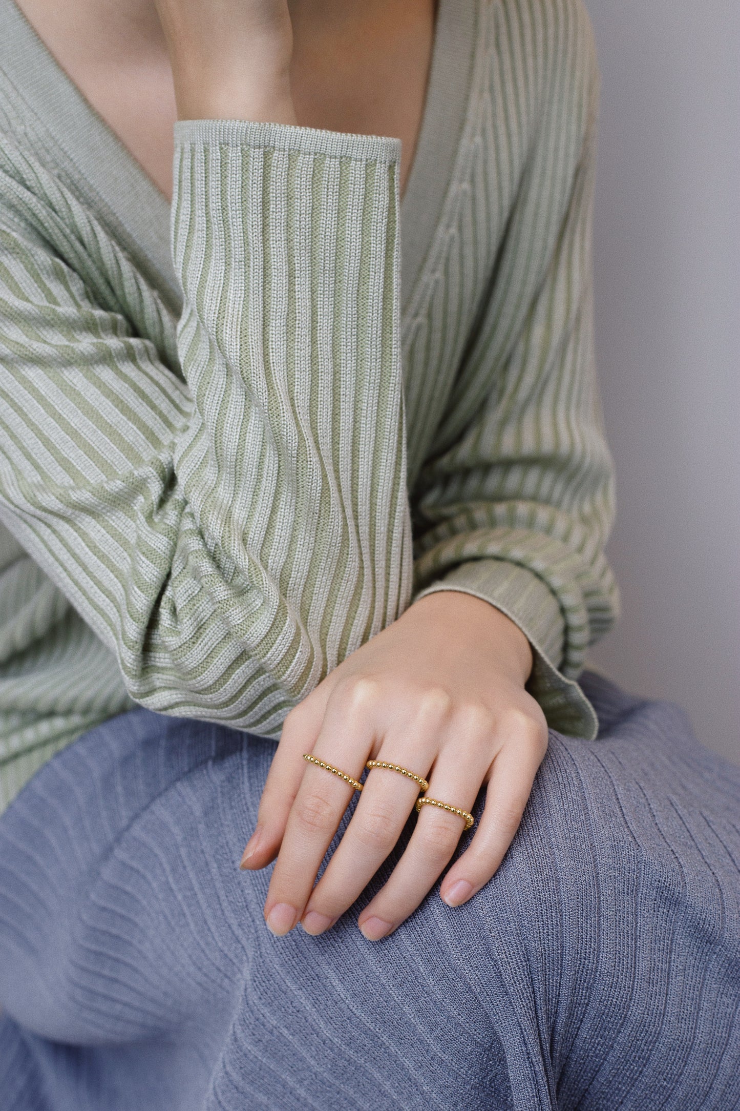 Jukserei Bonbon Chain Ring Silber