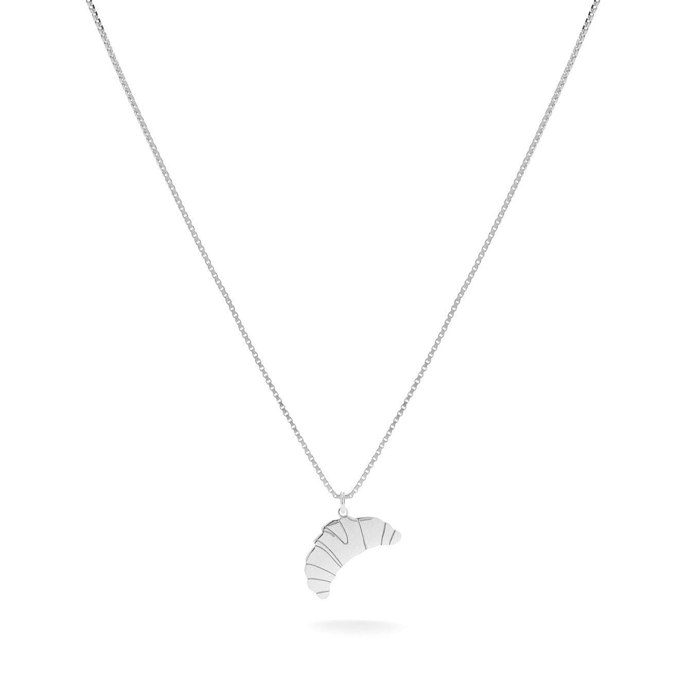 Jukserei Croissant Halskette Silber