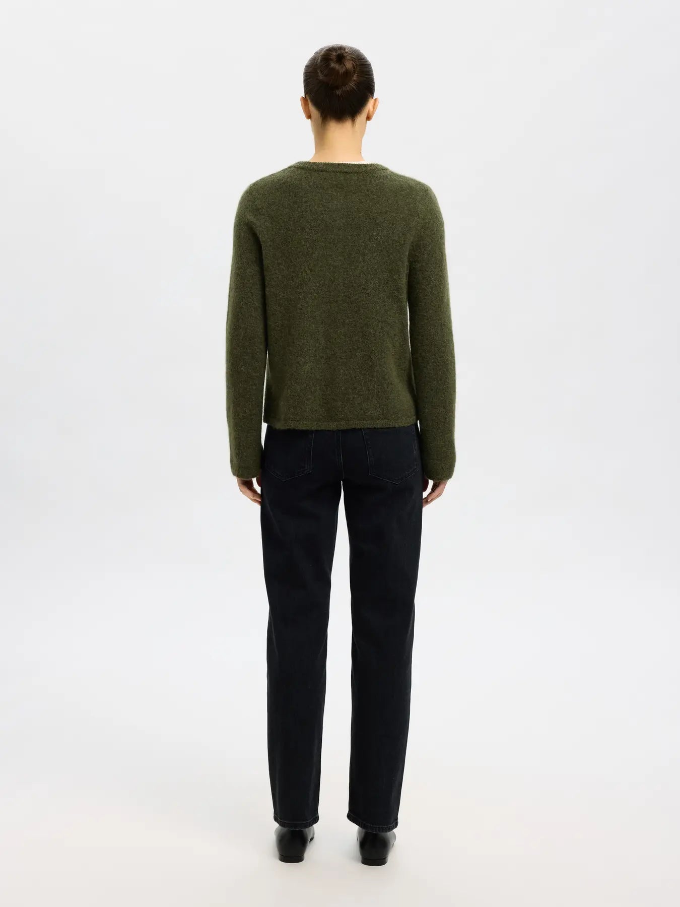 Selected Femme Lulu New Strickjacke - Kalamata Melange