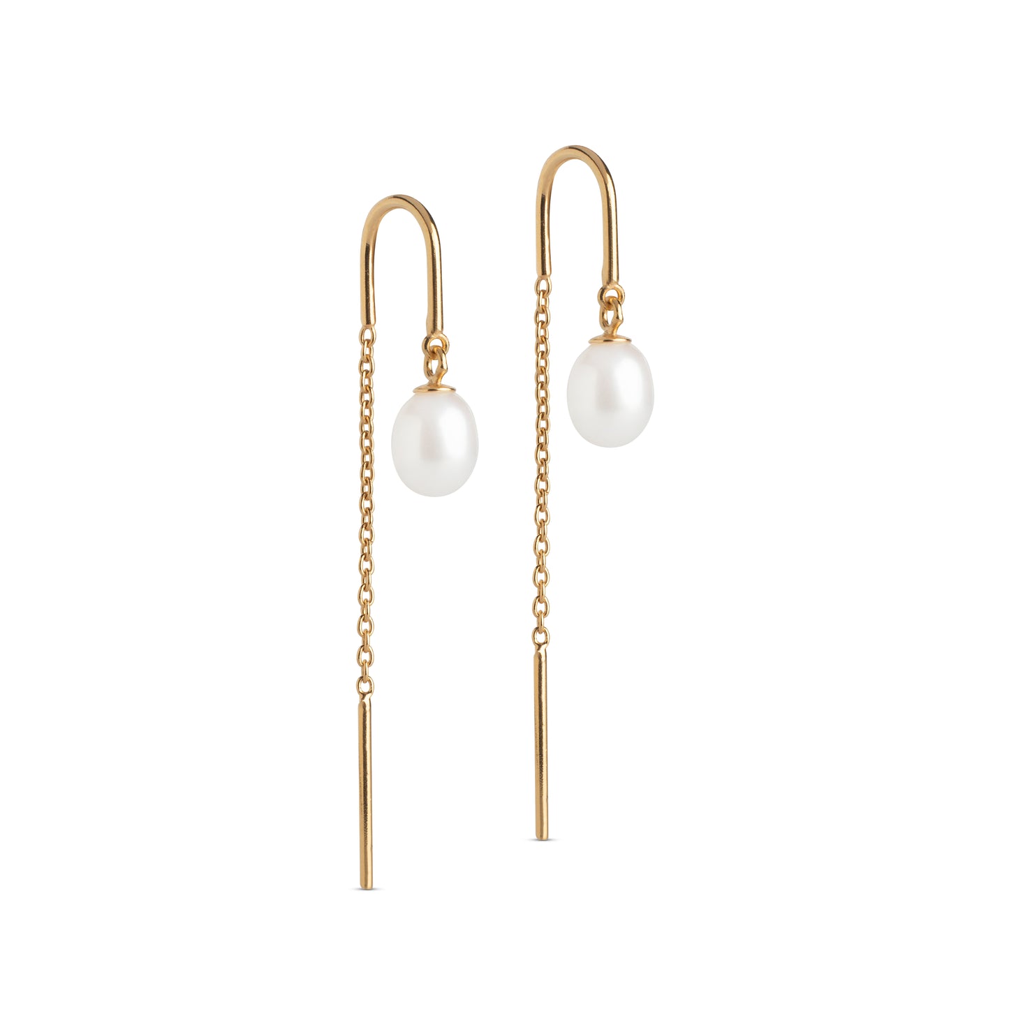 Enamel Ohrring Eleanor Pearl - Gold
