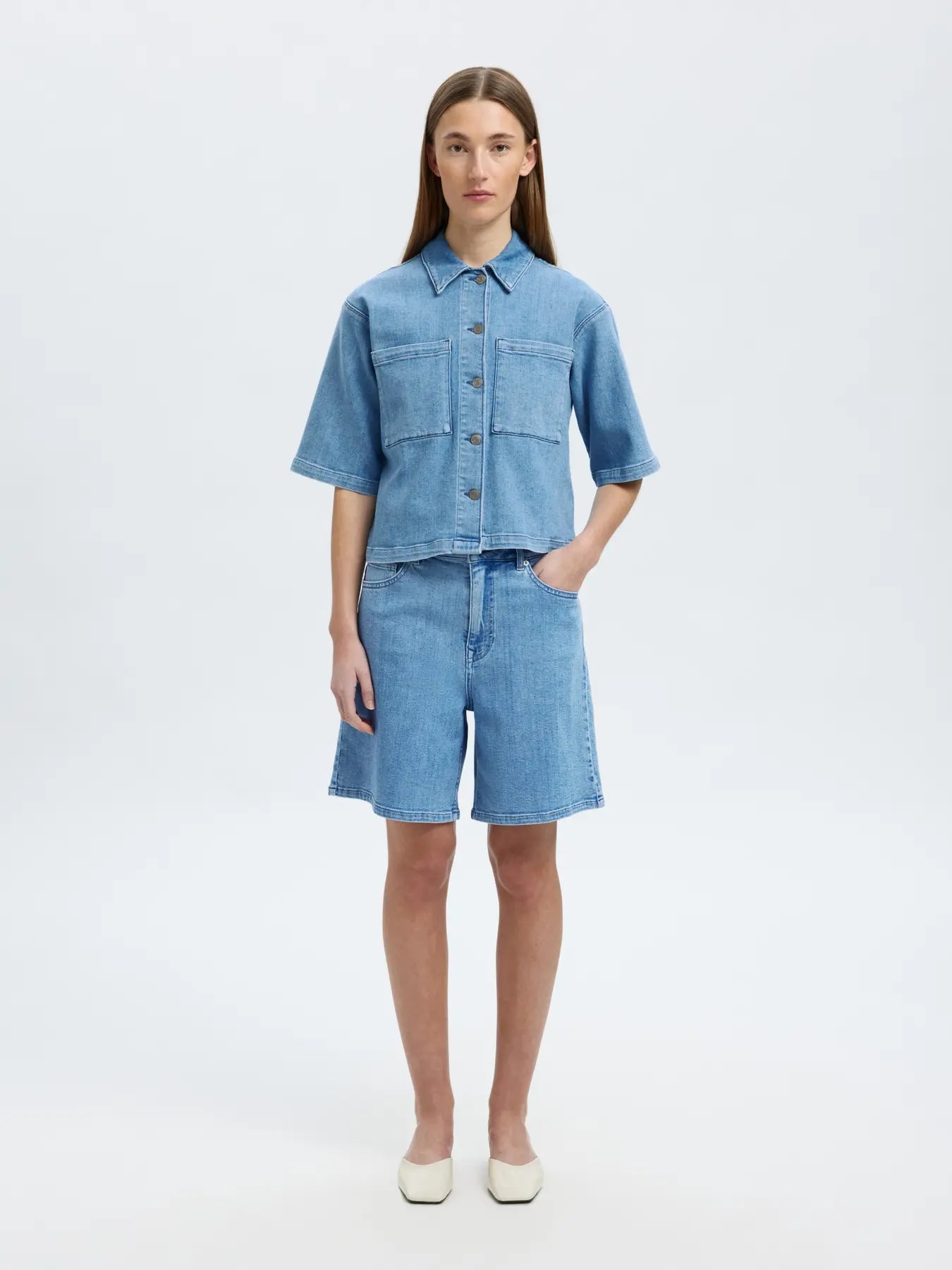 Selected Femme Anya Denim-Hemd