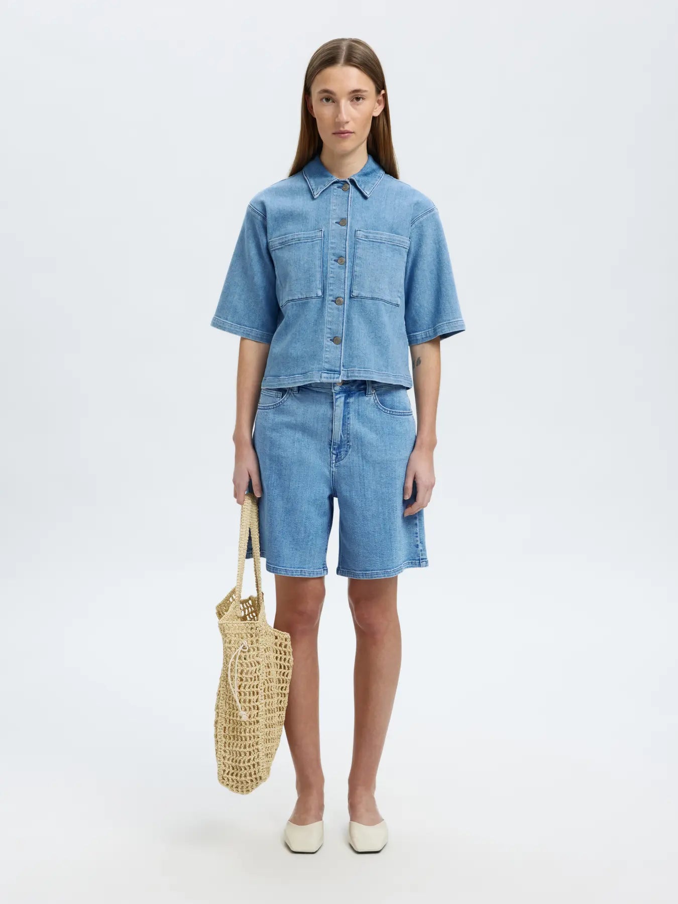 Selected Femme Anya Denim-Hemd