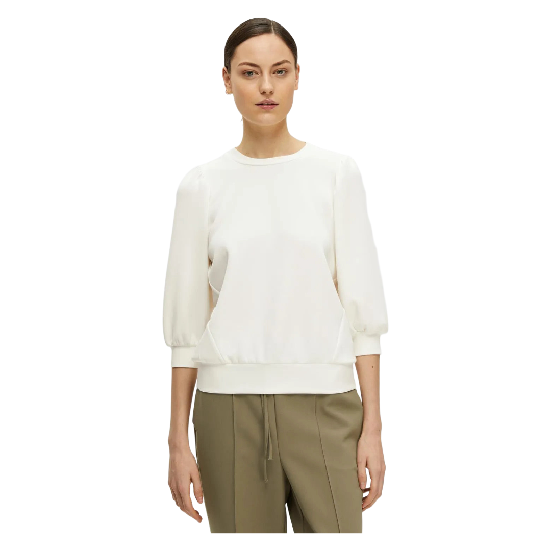 Selected Femme Tenny Sweatshirt - Snow White