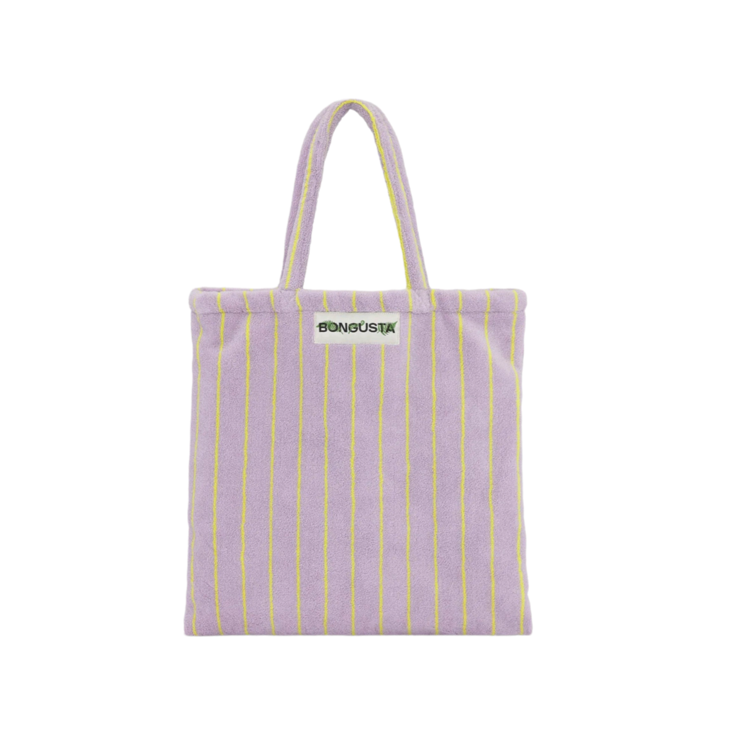 Bongusta Tote Bag Naram Lilac & Neon Yellow