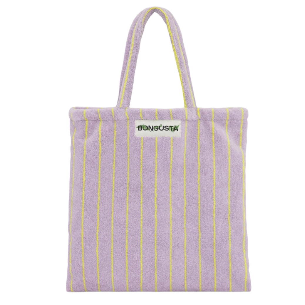 Bongusta Tote Bag Naram Lilac & Neon Yellow