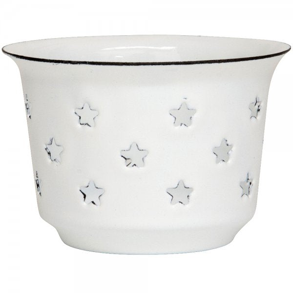 Ib Laursen Teelichthalter Herzen Emaille