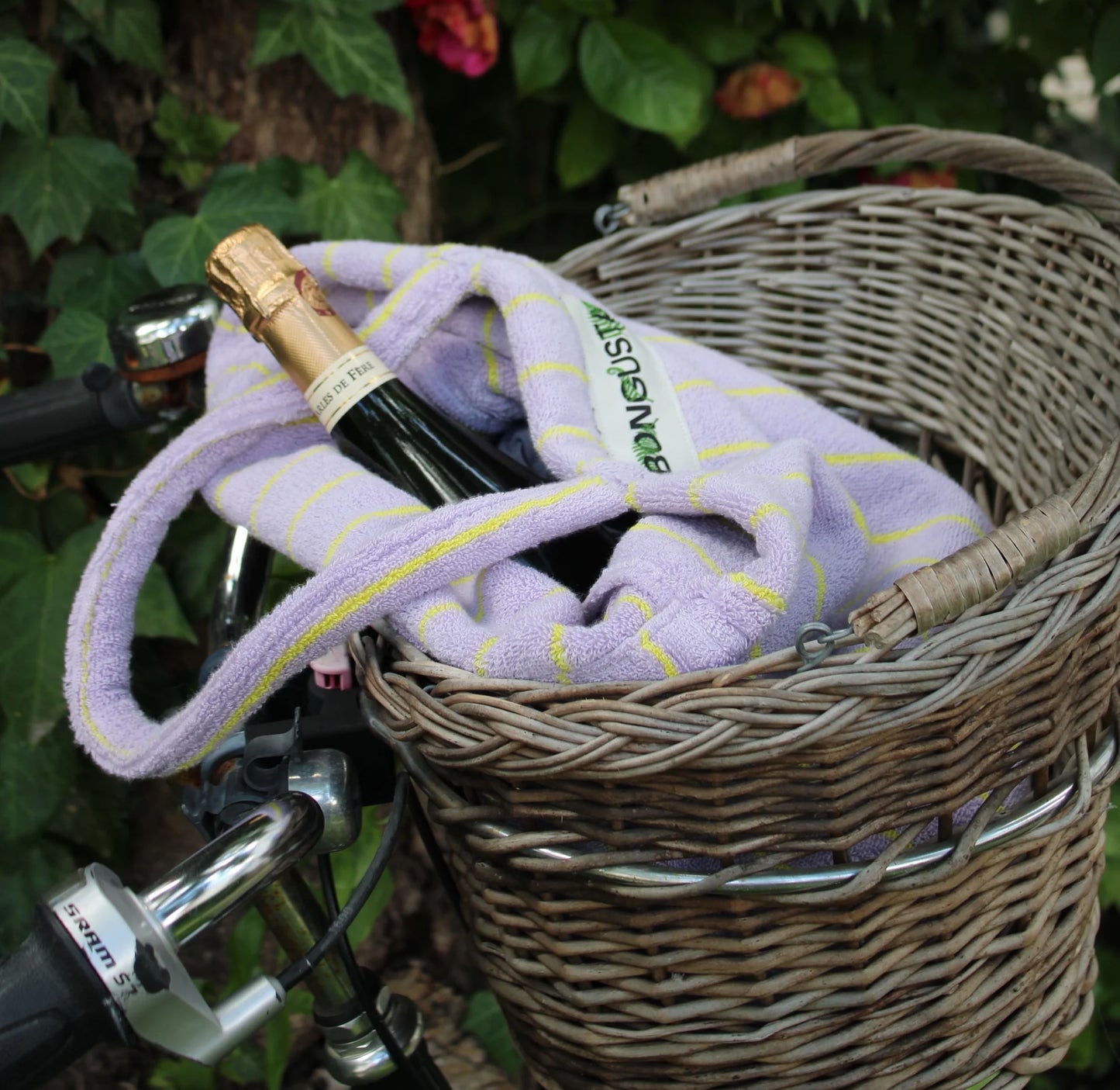Bongusta Tote Bag Naram Lilac & Neon Yellow