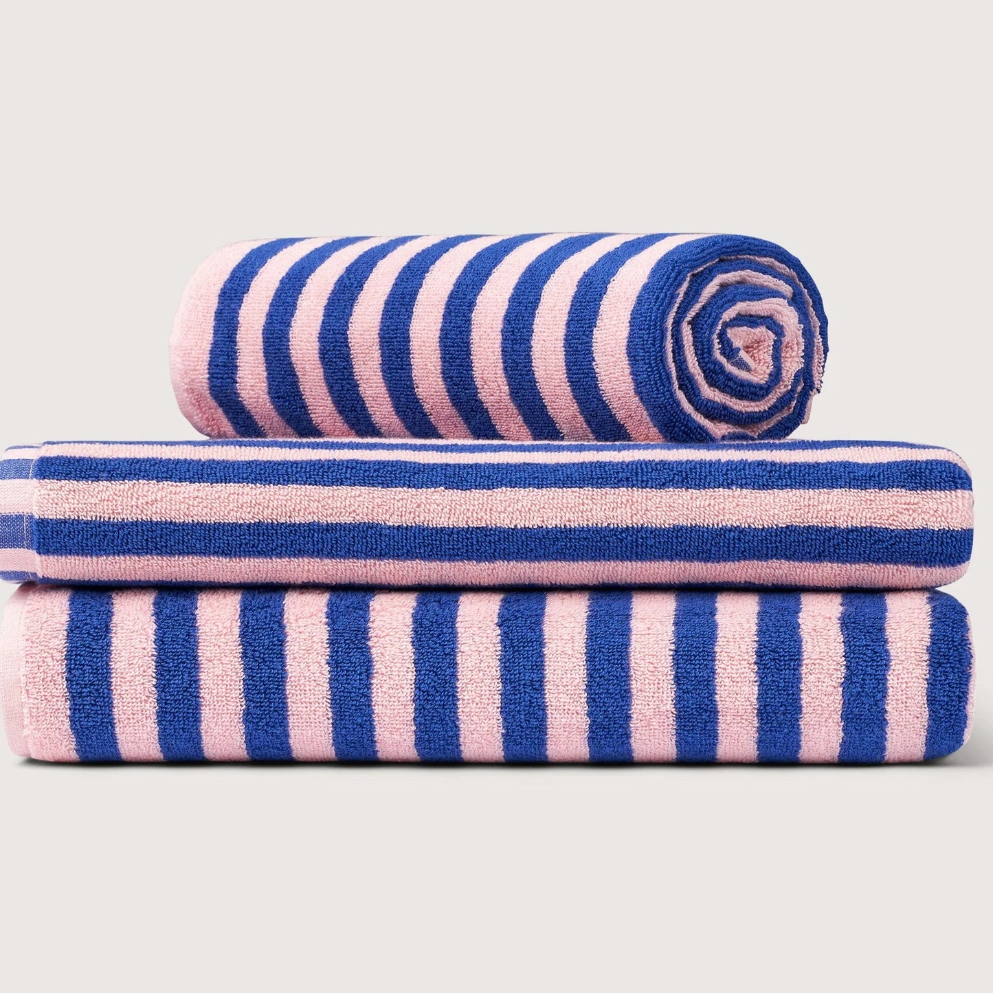 Bongusta guest towel Naram 50x80cm - Dazzling Blue & Rose