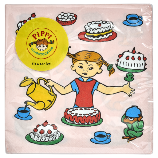 Muurla Servietten 20 Stk. Pippi Langstrumpf
