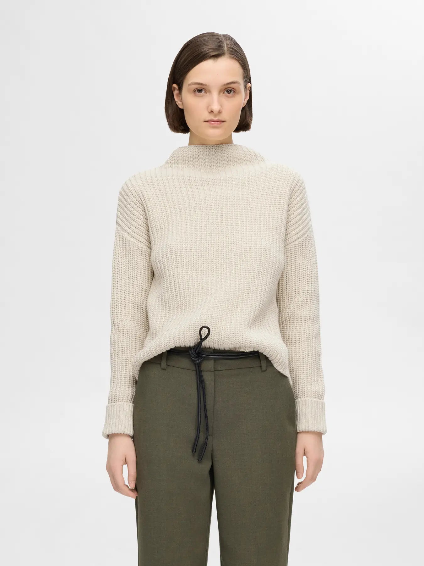 Selected Femme Selma Strickpullover - Birch