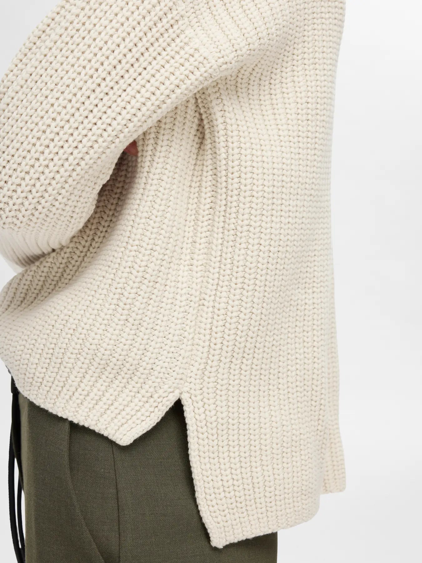 Selected Femme Selma Strickpullover - Birch