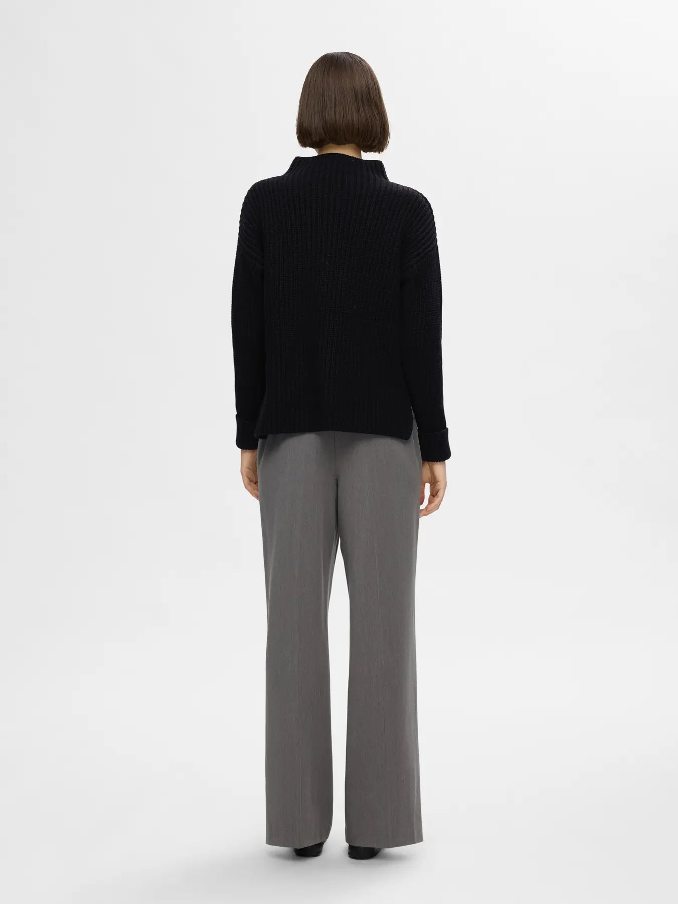 Selected Femme Selma Strickpullover - Black