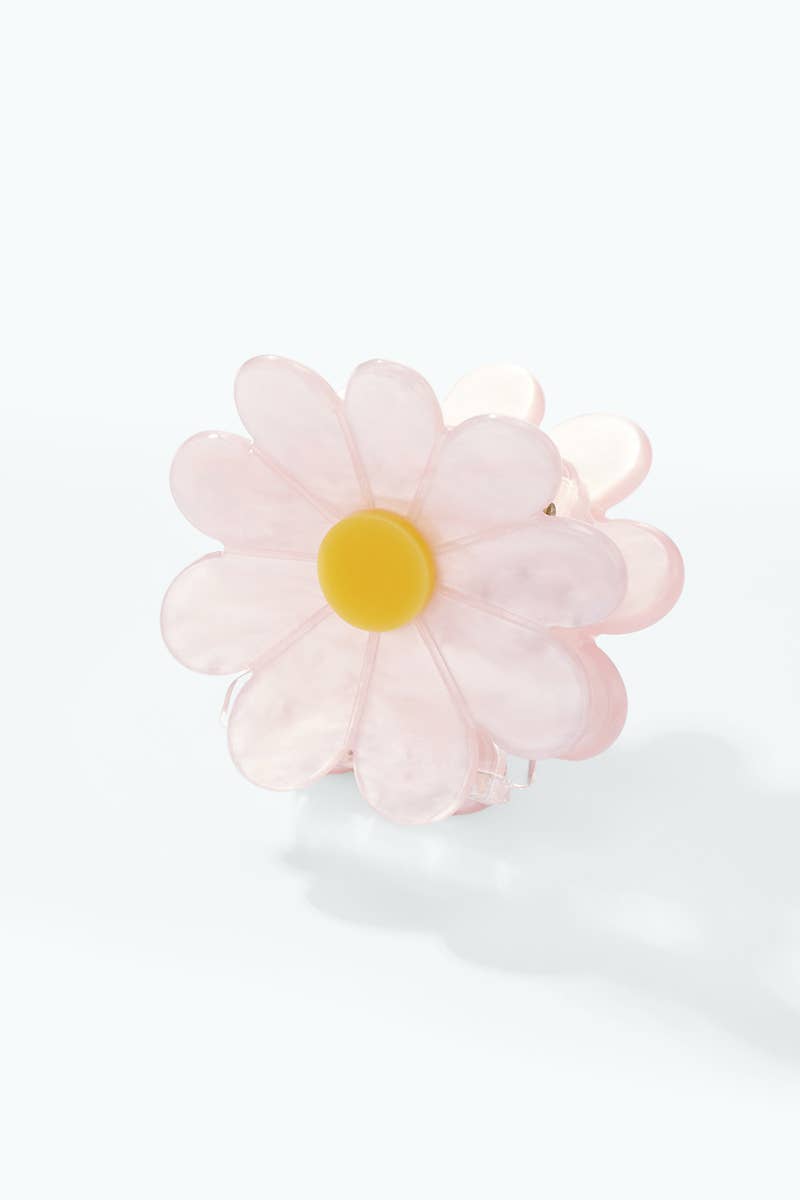 Haarspange mit perlmuttfarbener Blume