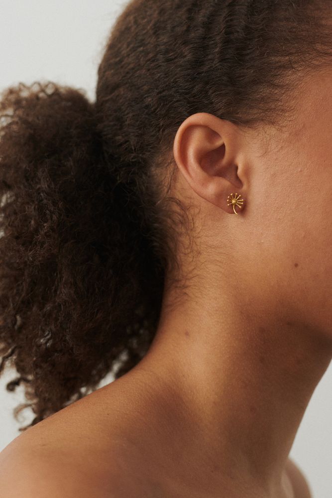 Pernille Corydon Dandelion Ohrstecker - Gold