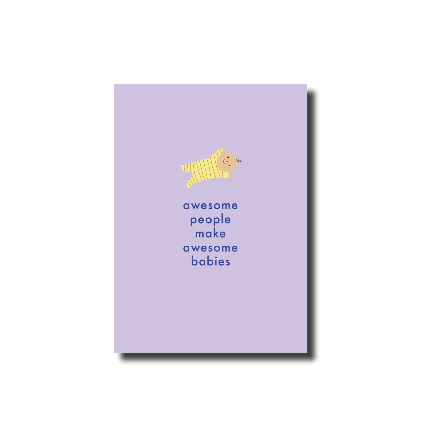 De Lange Tafel Postkarte - Awesome people make awesome babies