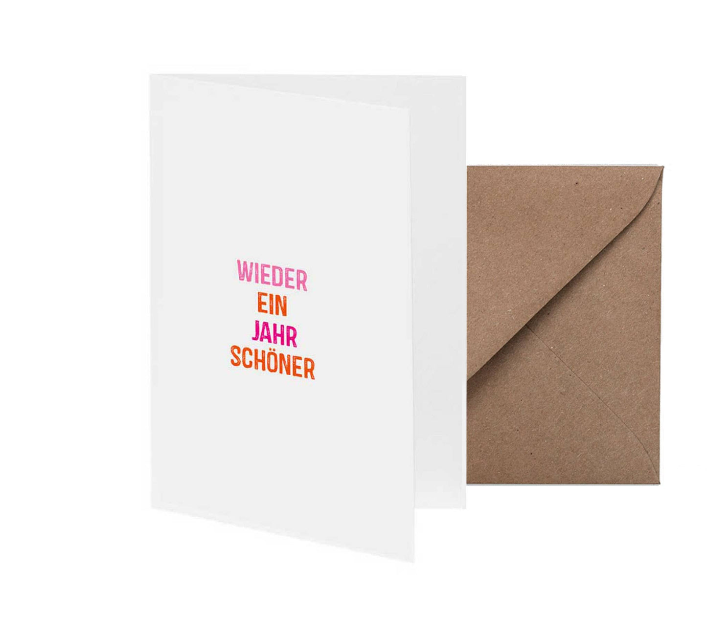 Grußkarte Wieder ein Jahr schöner