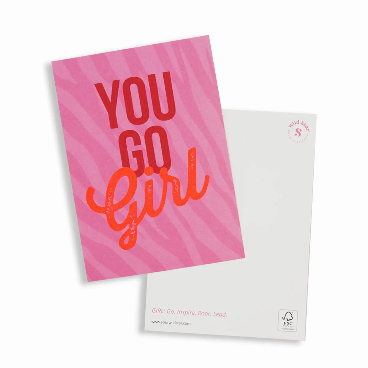 Postkarte│Du schaffst das, Girl│