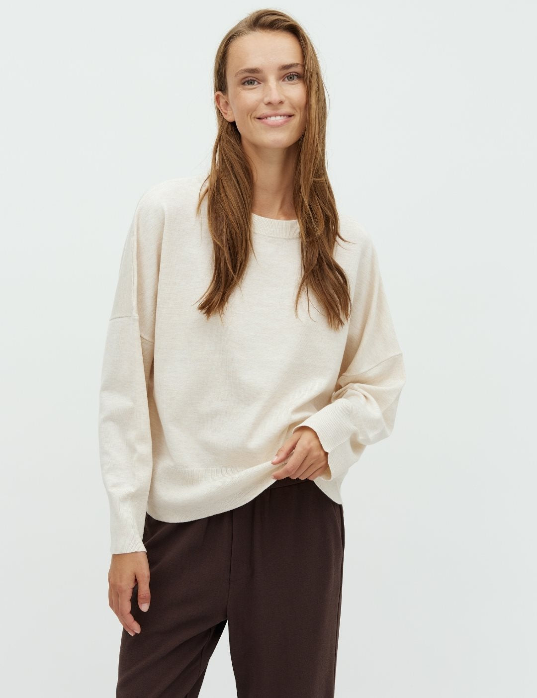mbym Gillian Pullover Sugar Melange