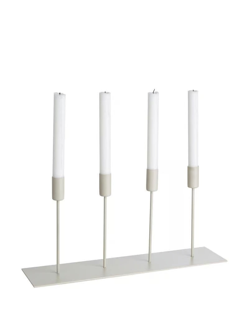 ERNST Kerzenhalter f. 4 Kerzen, Metal Beige