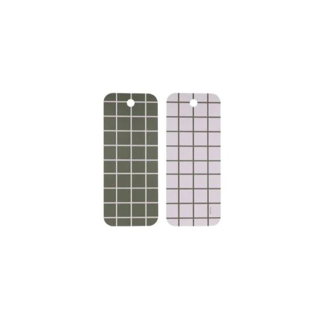 Muurla C&S Schneidebrett 18x44cm Olive / Rosa
