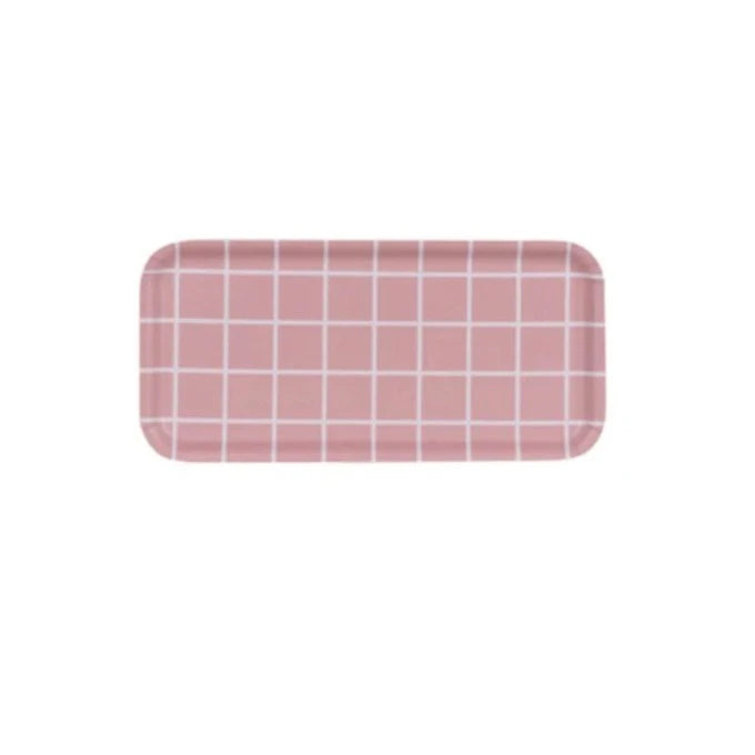 Muurla Check & Stripes Tablett Pink