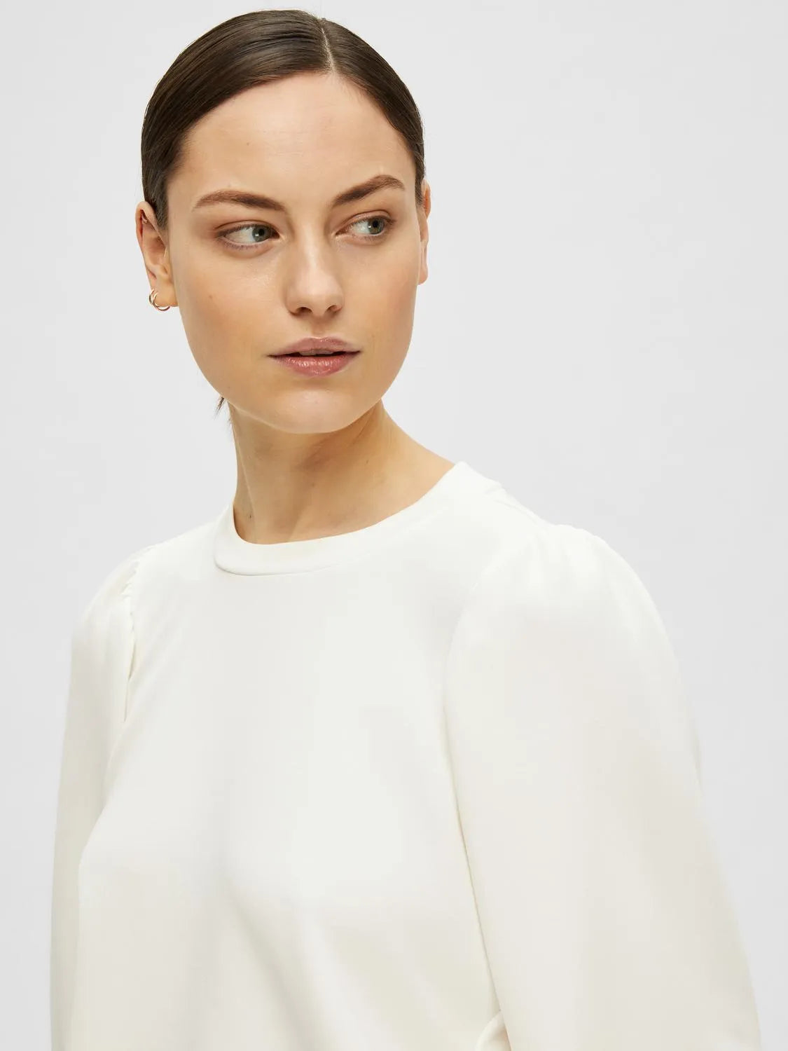 Selected Femme Tenny Sweatshirt - Snow White