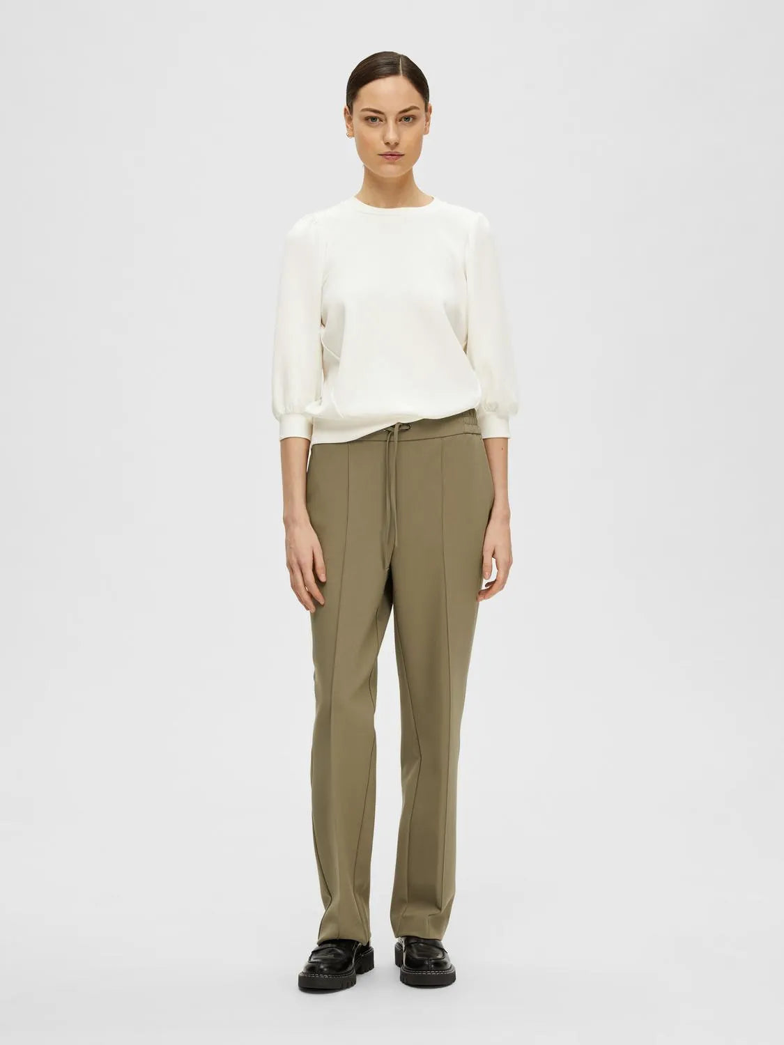 Selected Femme Tenny Sweatshirt - Snow White