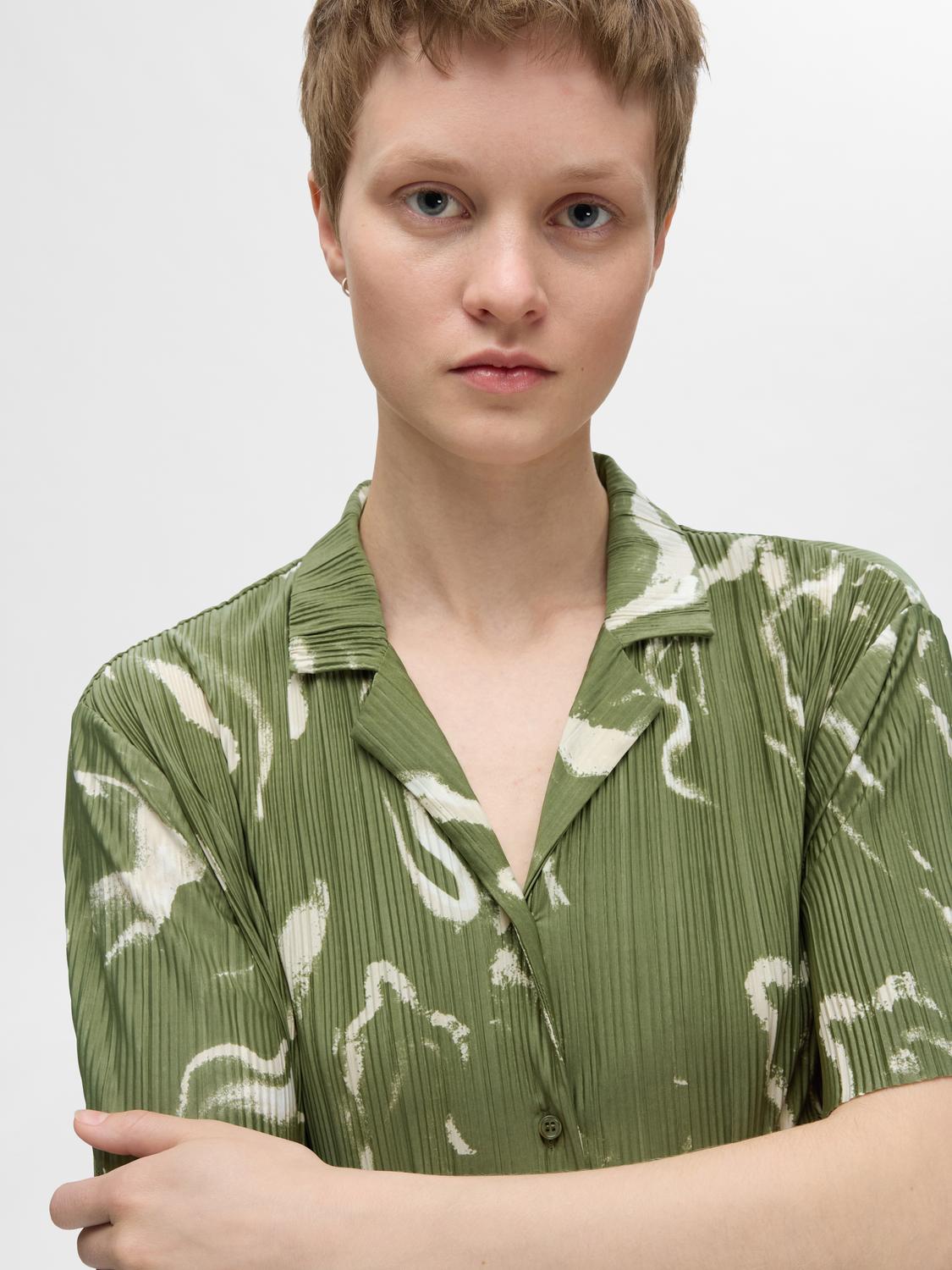 Selected Femme Rya Ellie Plissee-Hemd