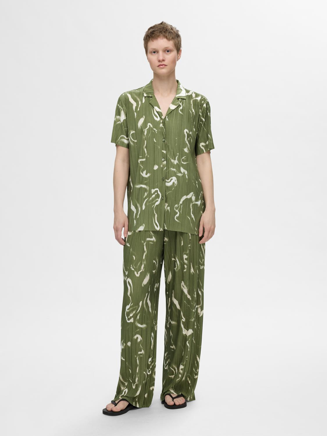 Selected Femme Rya Ellie Plissee-Hemd