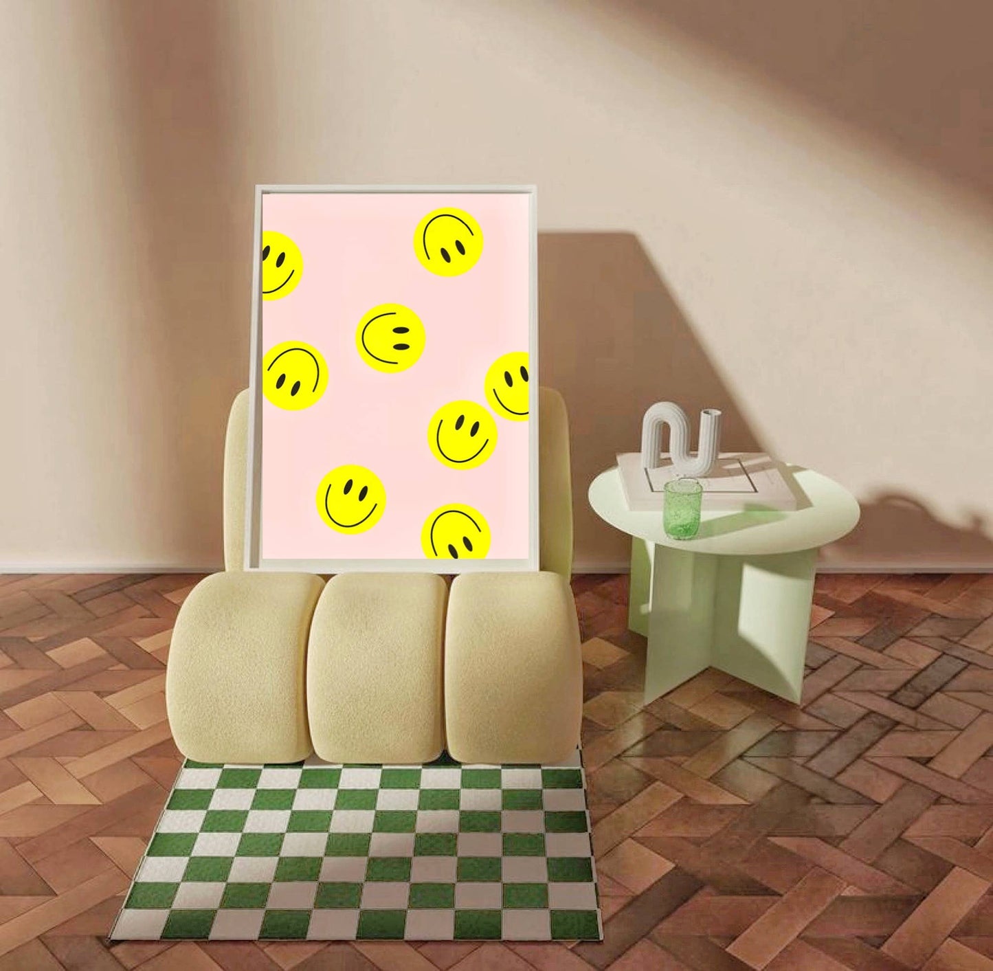 Poster A4 „Flying Smiley „