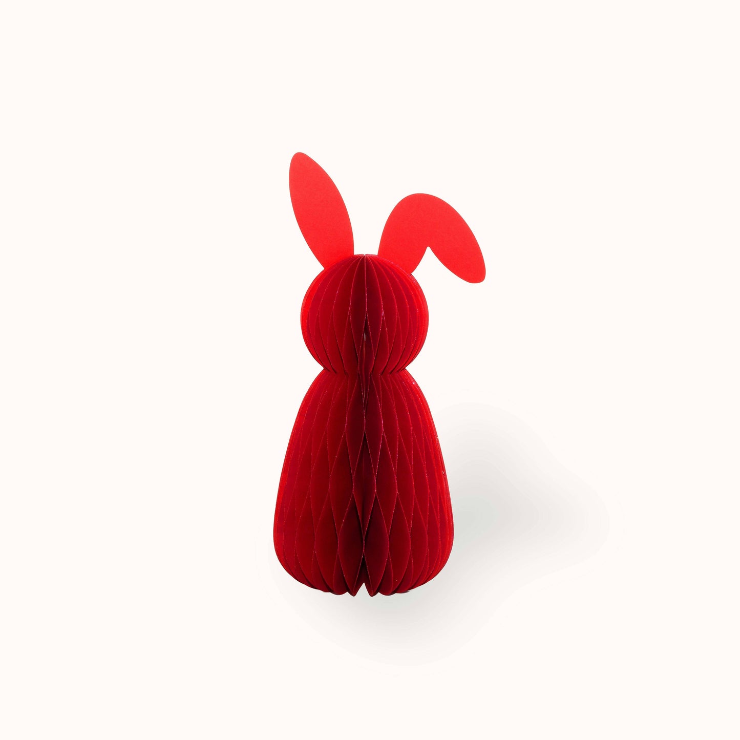 Osterhase aus Papier 20 cm Magenta