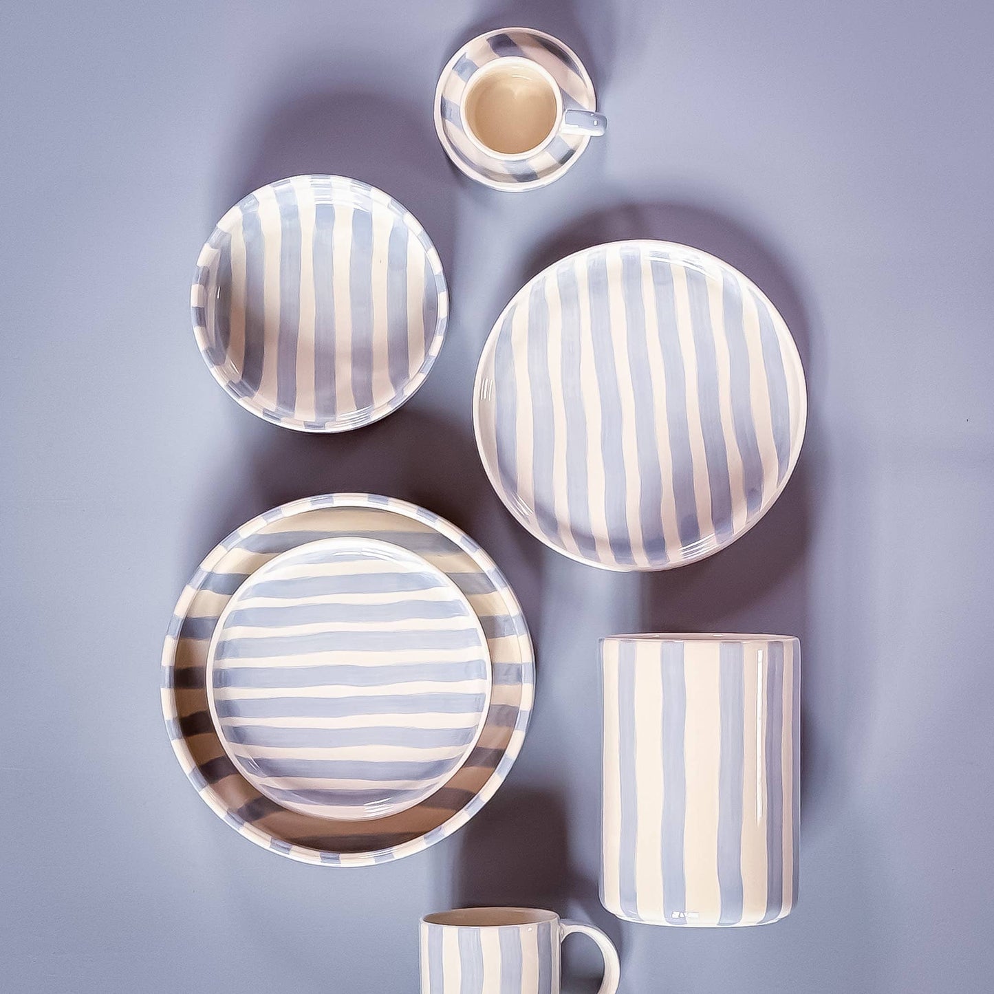 Schale Stripes - morning azzurro
